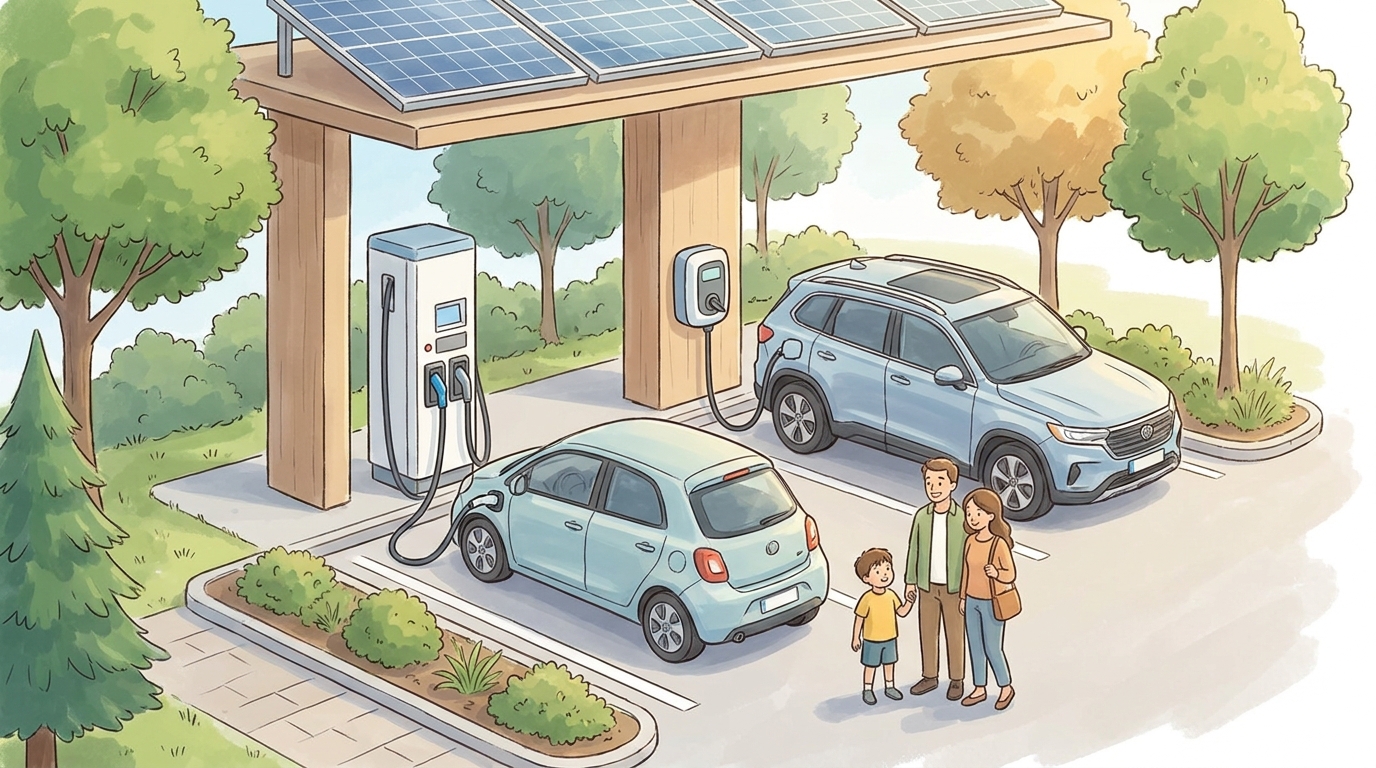電気自動車充電スタンドとは?種類・料金・設置費用と補助金を解説
